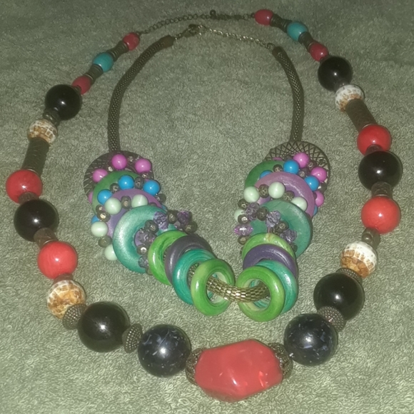 Boho necklaces (lot of 2) - Picture 4 of 4